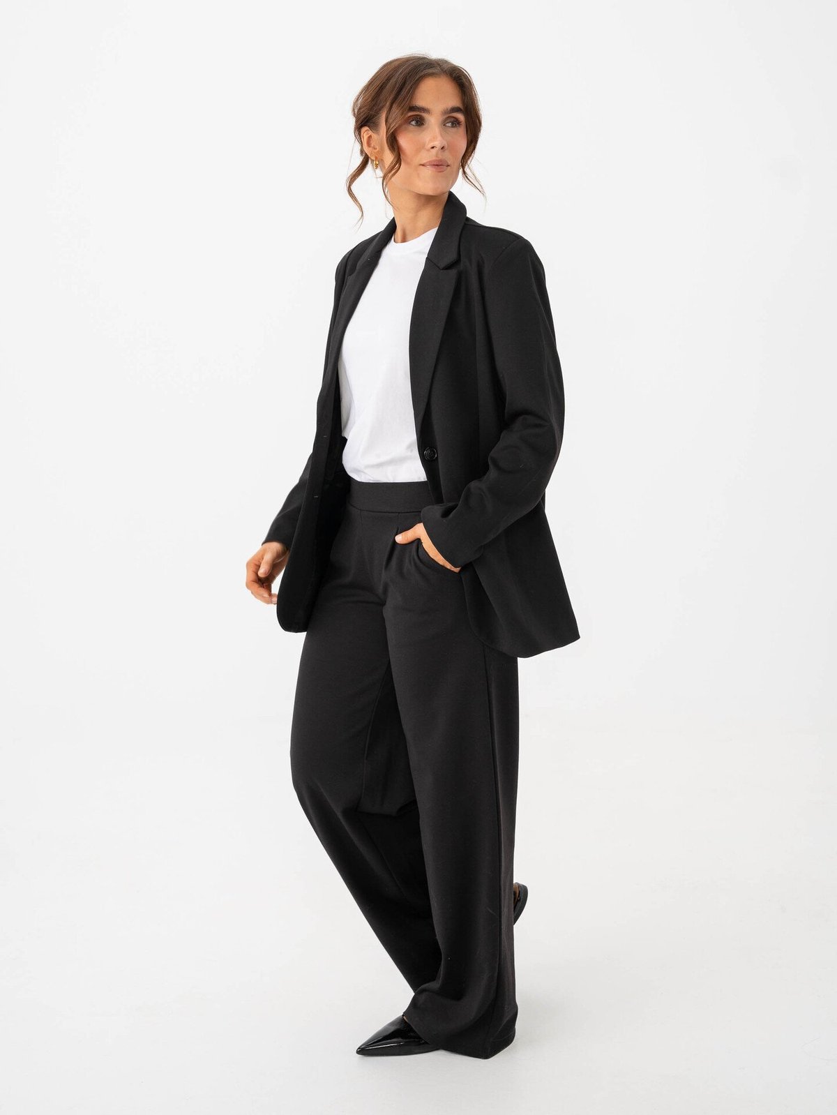 Ichi Kate SUS Oversize Blazer Black