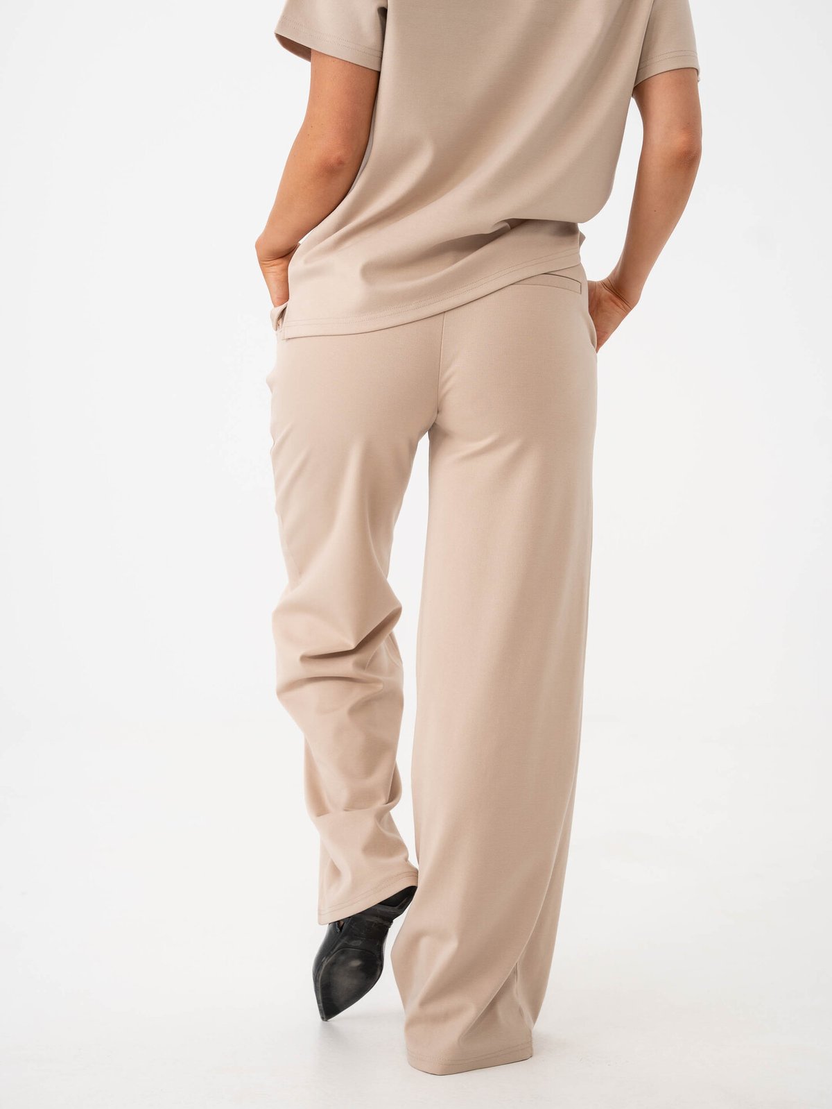 Ichi Kate Wide Pant Long Doeskin