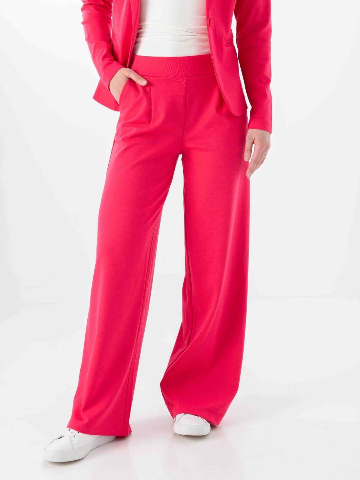 Ichi Kate Wide Pant Long Azalea