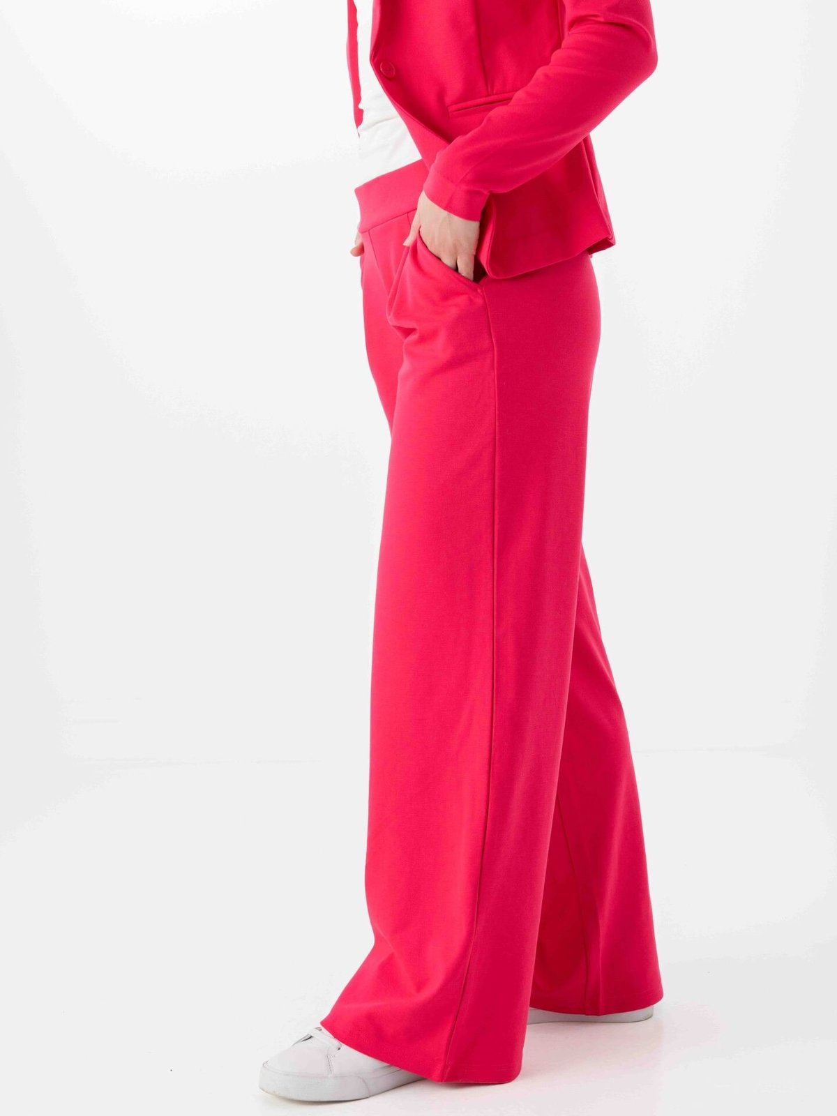 Ichi Kate Wide Pant Long Azalea