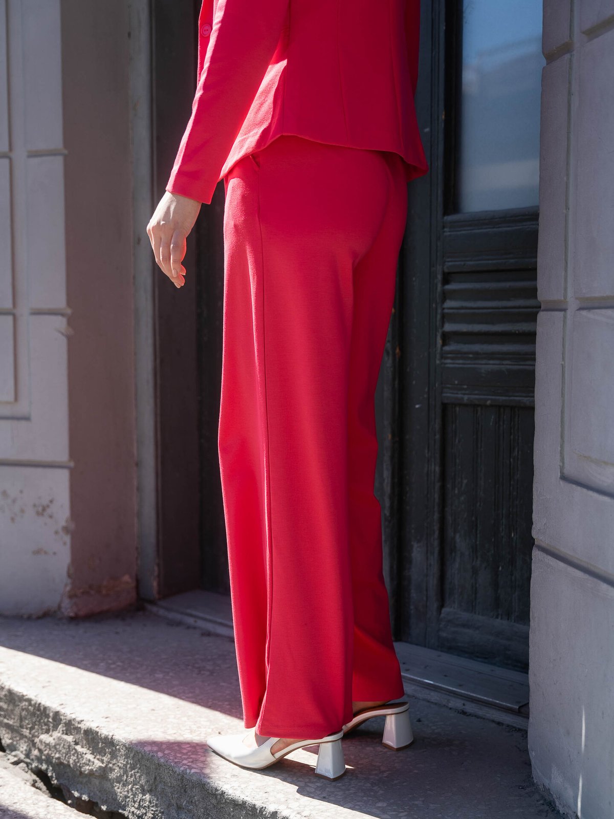 Ichi Kate Wide Pant Long Azalea