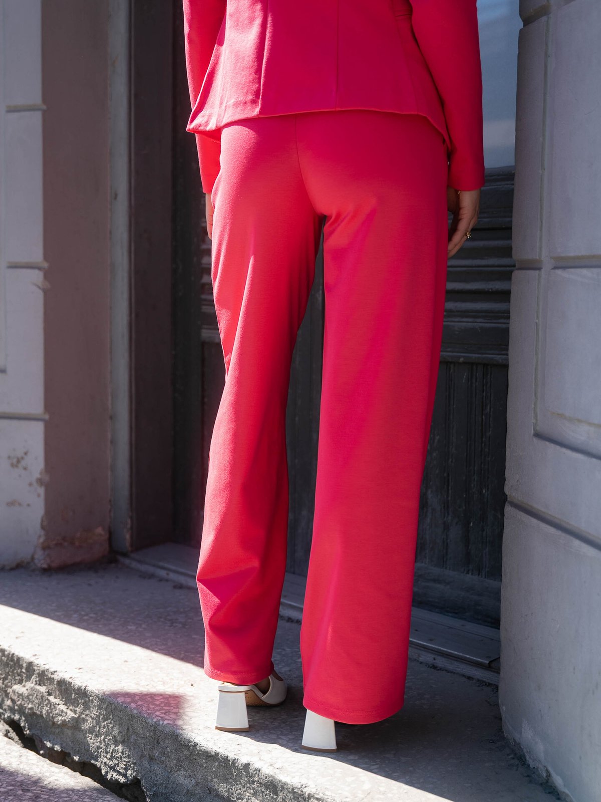 Ichi Kate Wide Pant Long Azalea