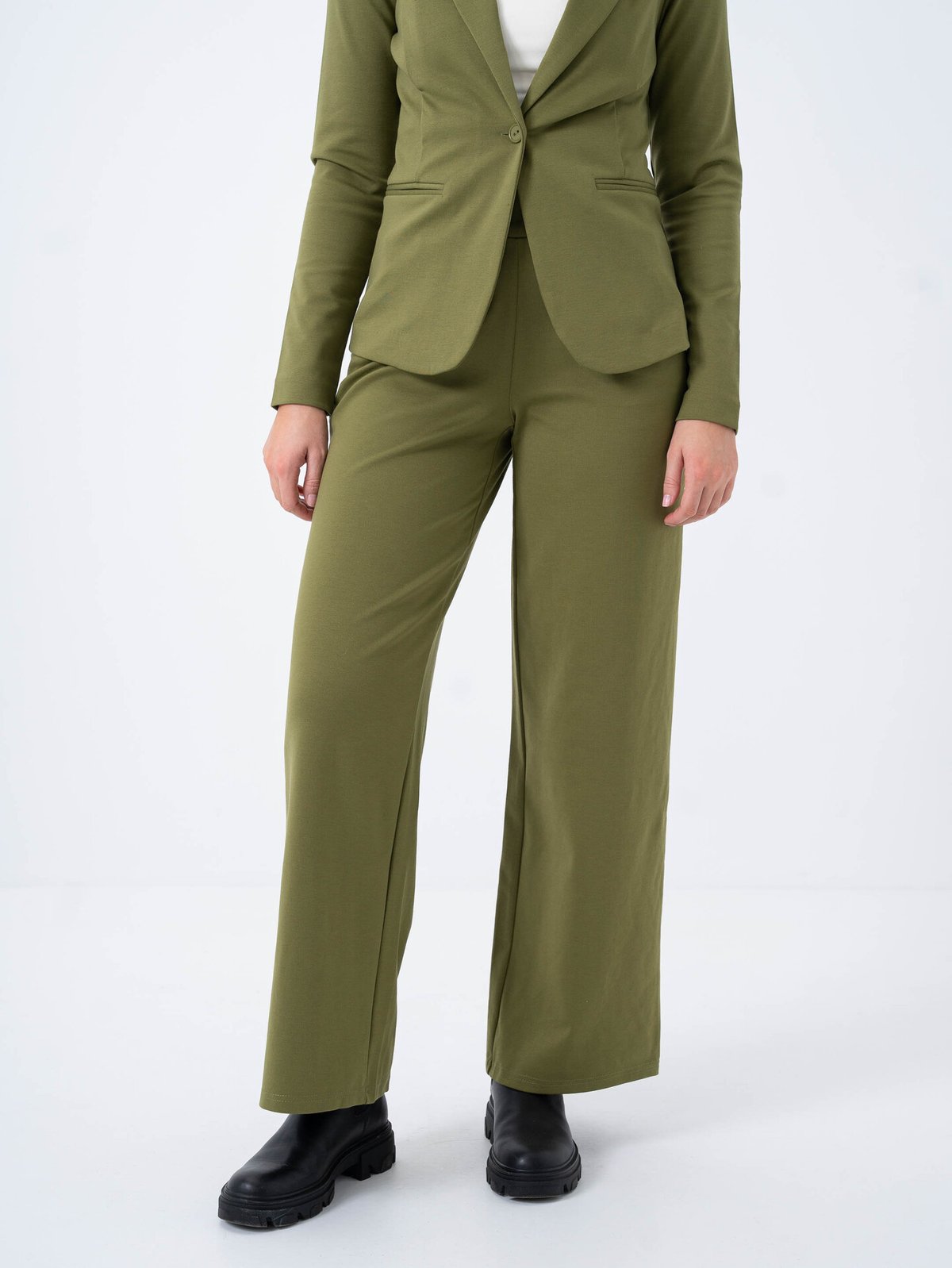 Ichi Kate Wide Pant Long Mayfly