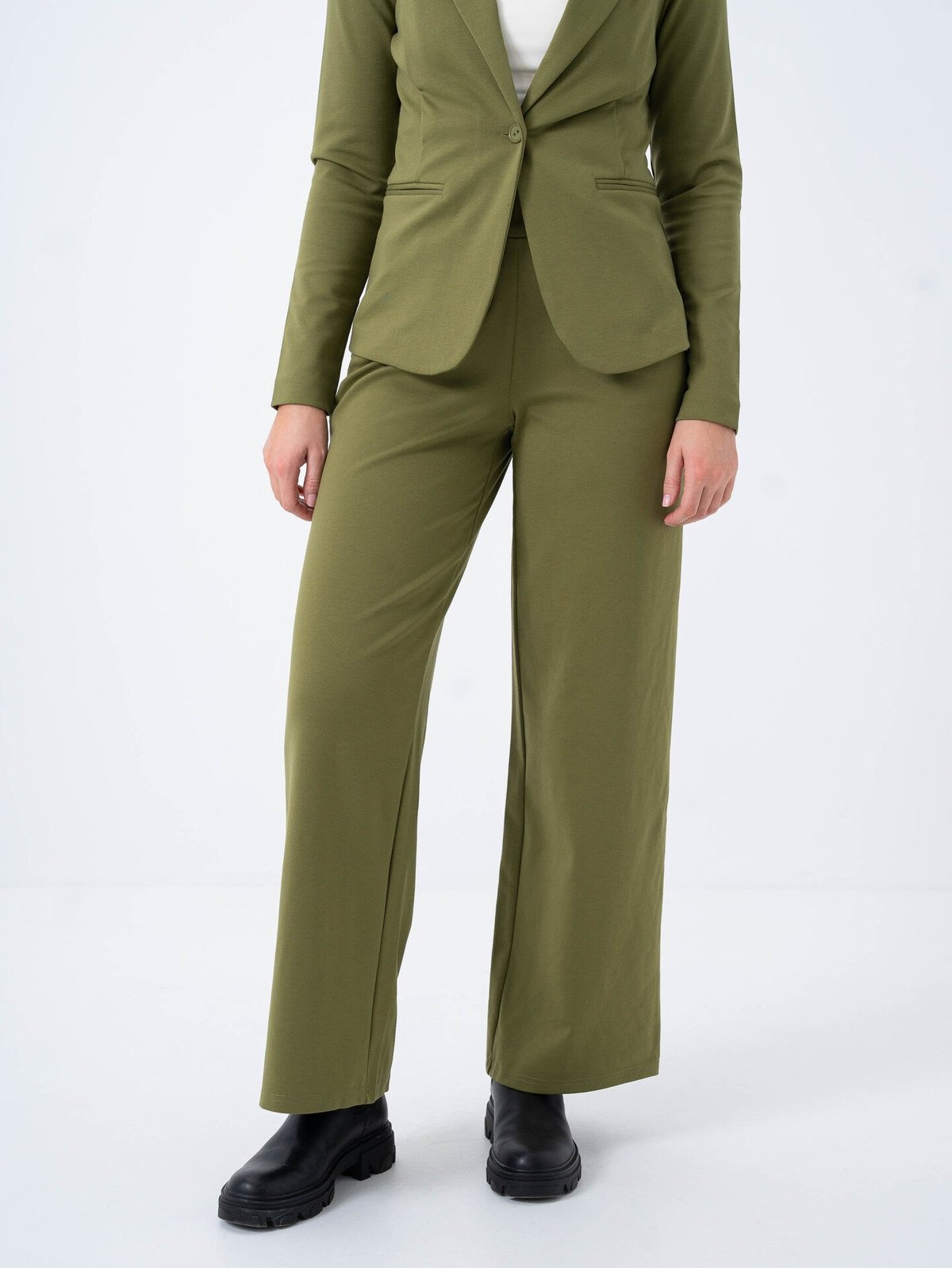 Ichi Kate Wide Pant Long Mayfly