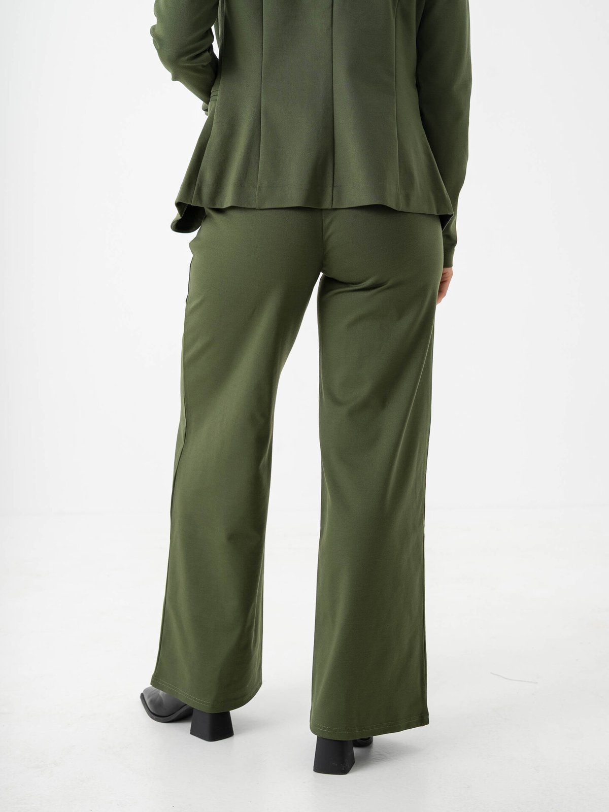 Ichi Kate Wide Pant Long Rifle Green