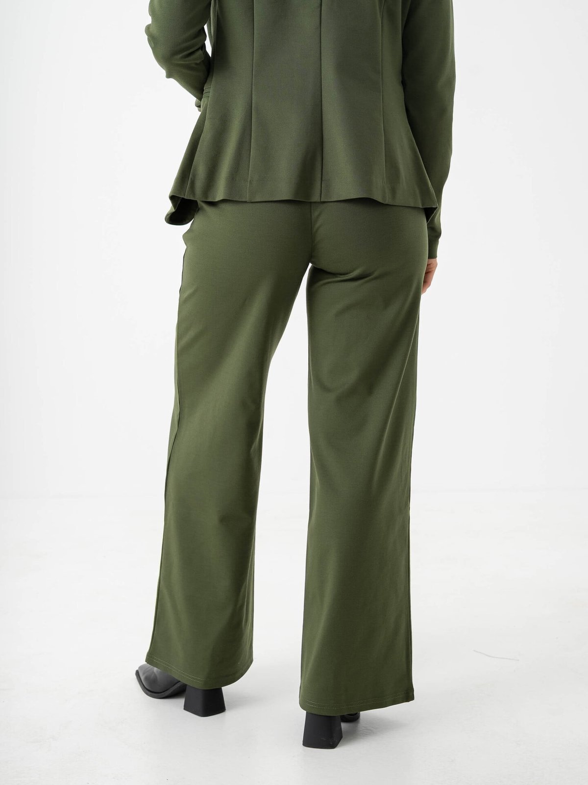Ichi Kate Wide Pant Long Rifle Green