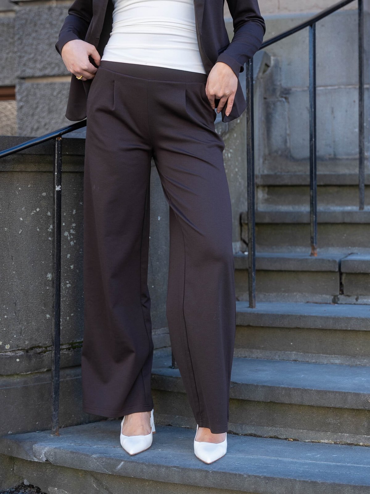 Ichi Kate Wide Pant Long Chocolate Torte