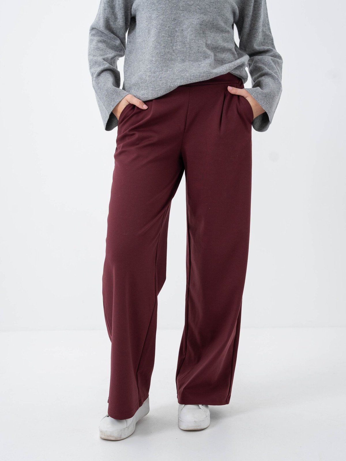 Ichi Kate Wide Pant Long Port Royale