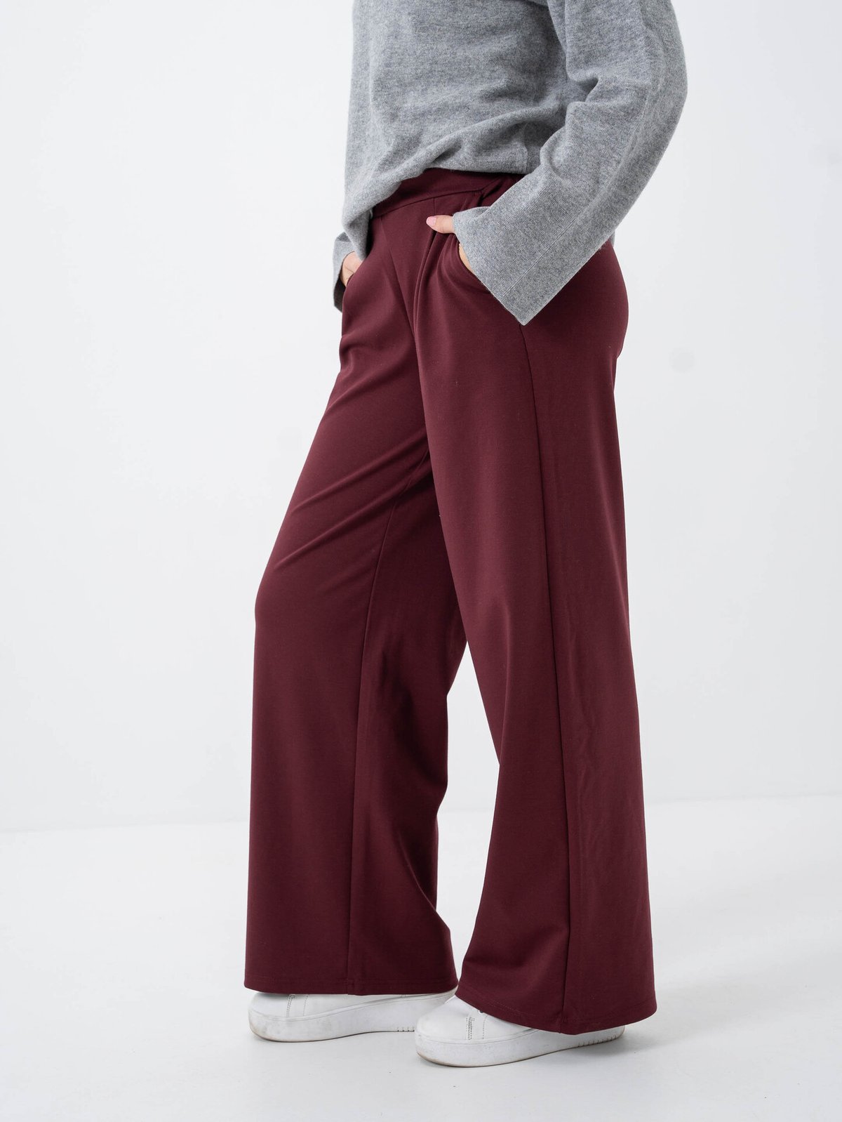 Ichi Kate Wide Pant Long Port Royale