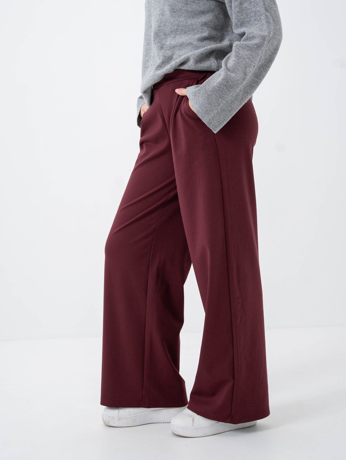 Ichi Kate Wide Pant Long Port Royale