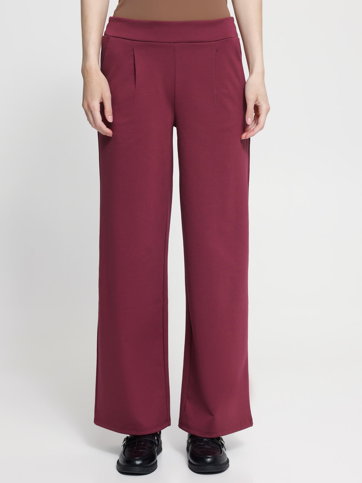 Ichi Kate Wide Pant Long Rhododendron
