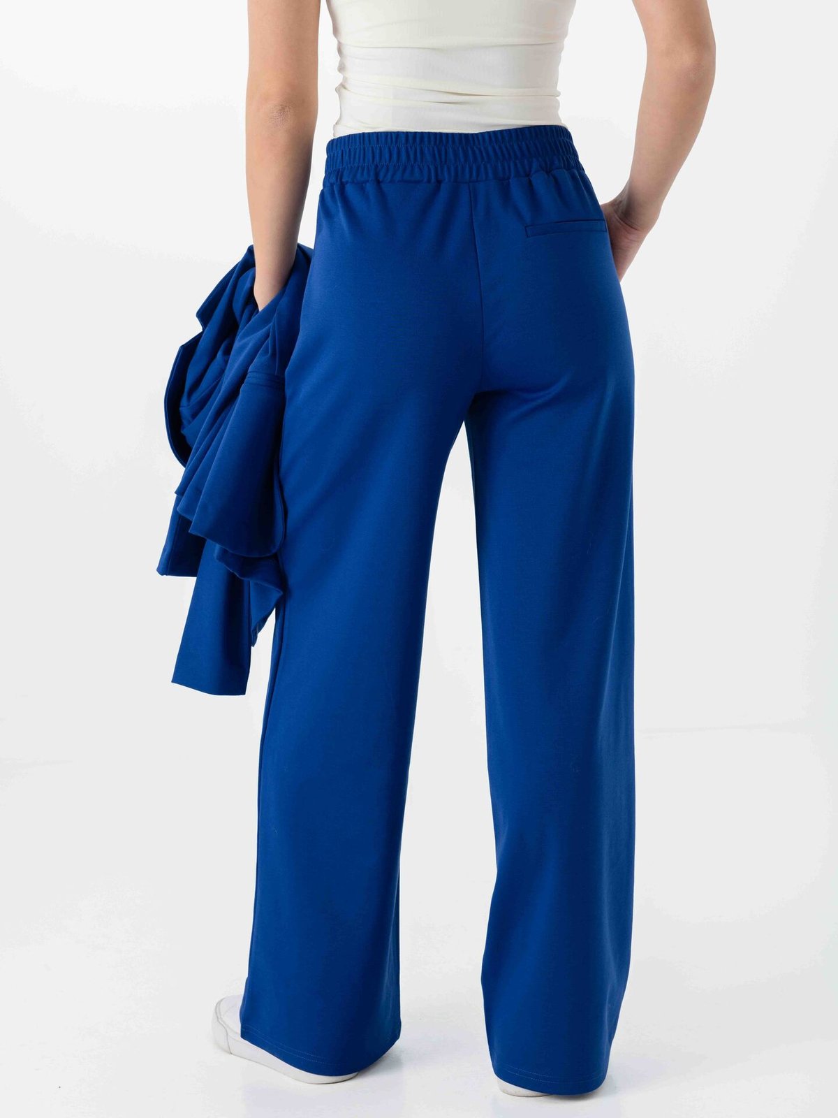 Ichi Kate Wide Pant Long Sodalite Blue