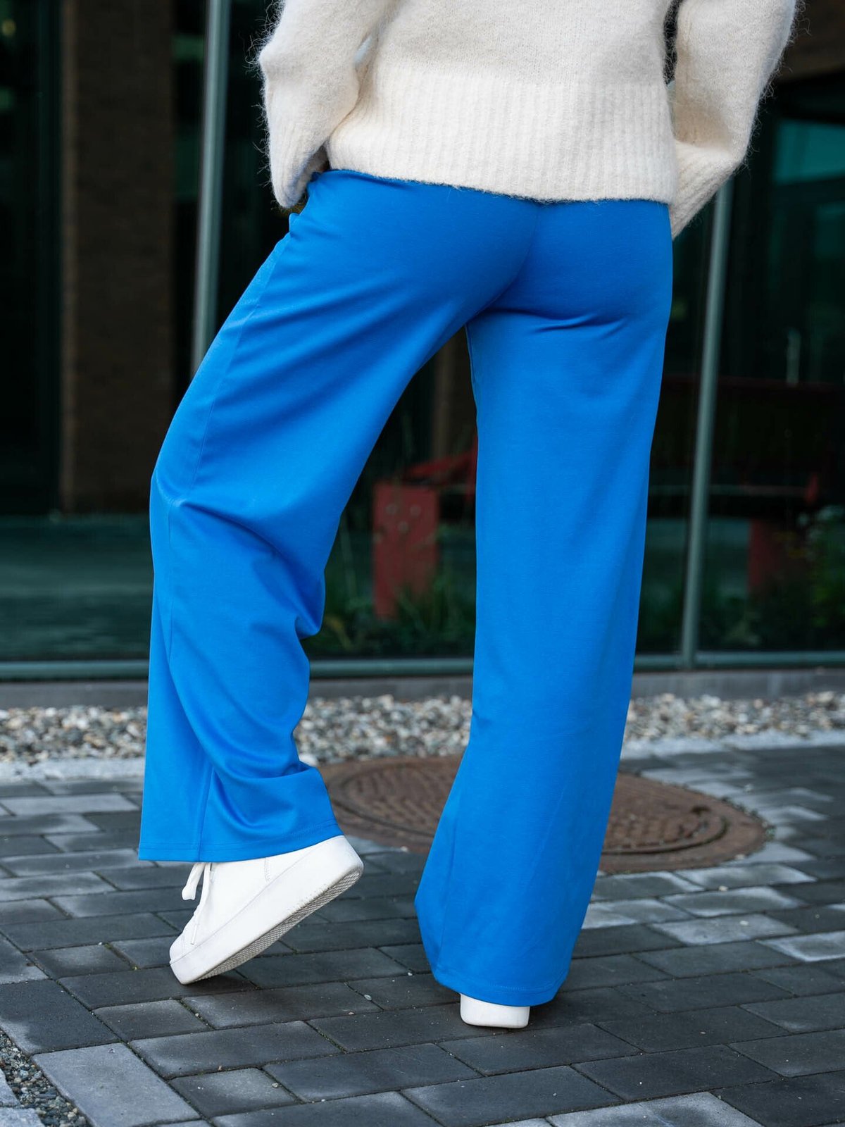 Ichi Kate Wide Pant Long Lapis Blue