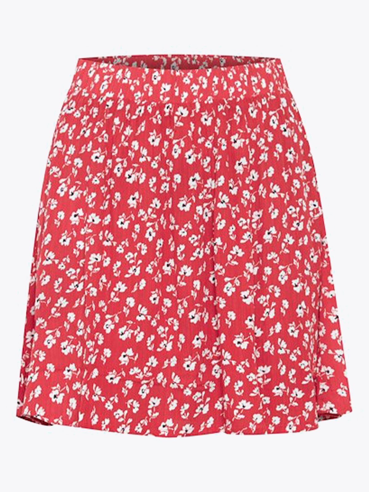 Ichi Marrakech All Over Print Skirt Raspberry Wine Flower