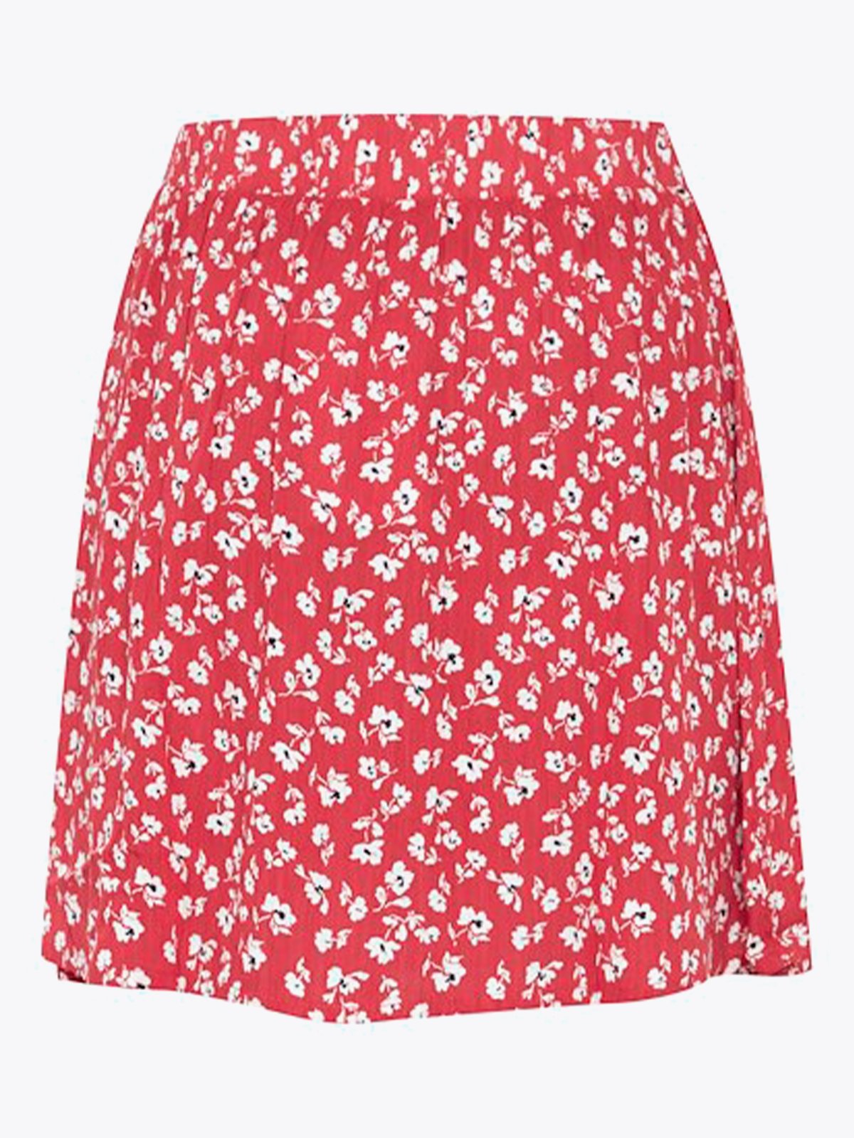 Ichi Marrakech All Over Print Skirt Raspberry Wine Flower