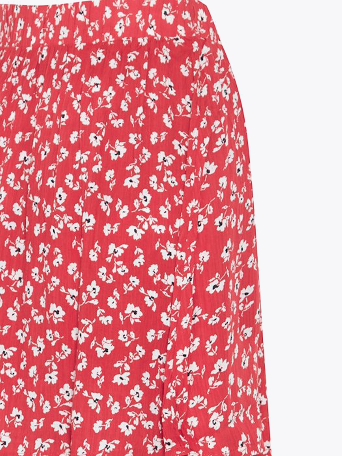 Ichi Marrakech All Over Print Skirt Raspberry Wine Flower