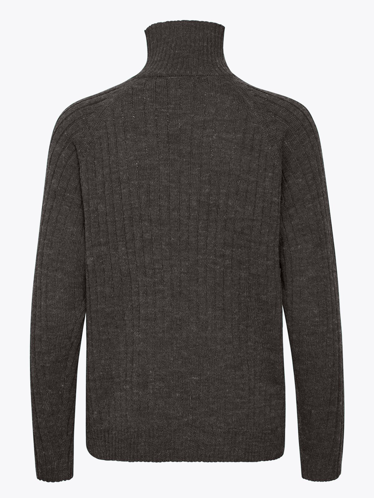 Ichi Novo Long Sleeve Dark Grey Melange