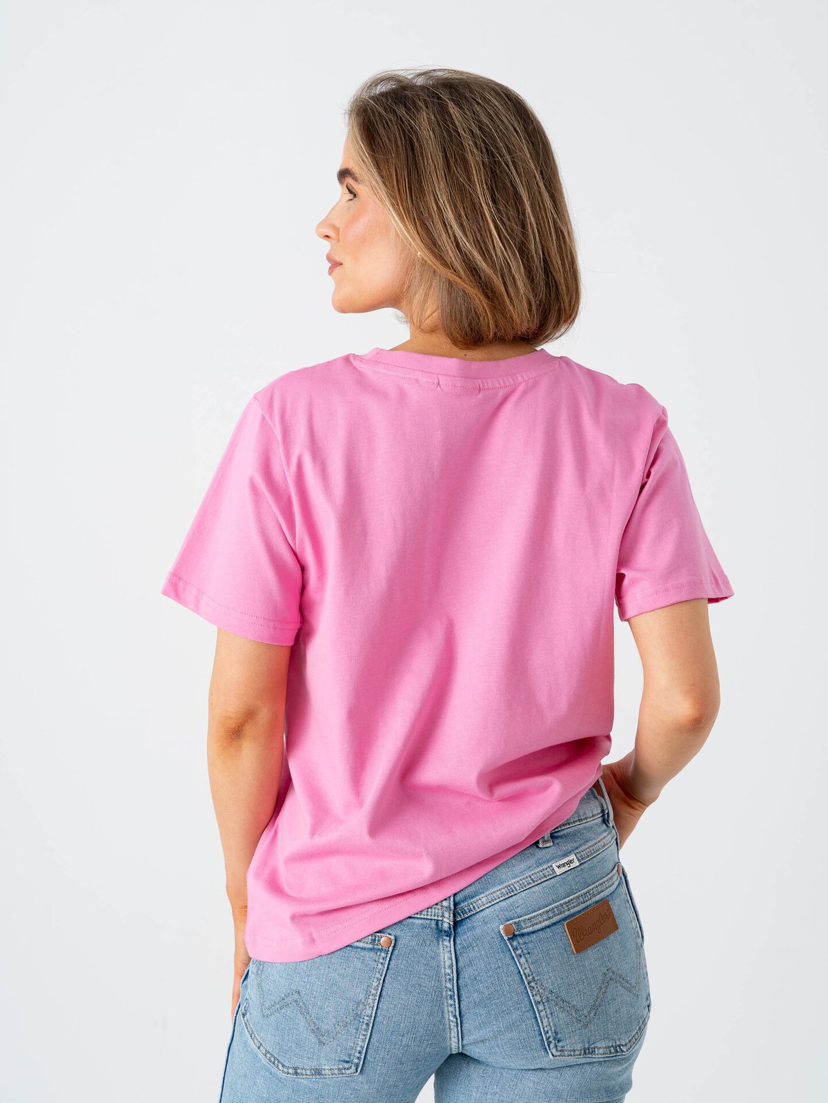 Ichi Palmer Loose Short Sleeve Wild Orchid