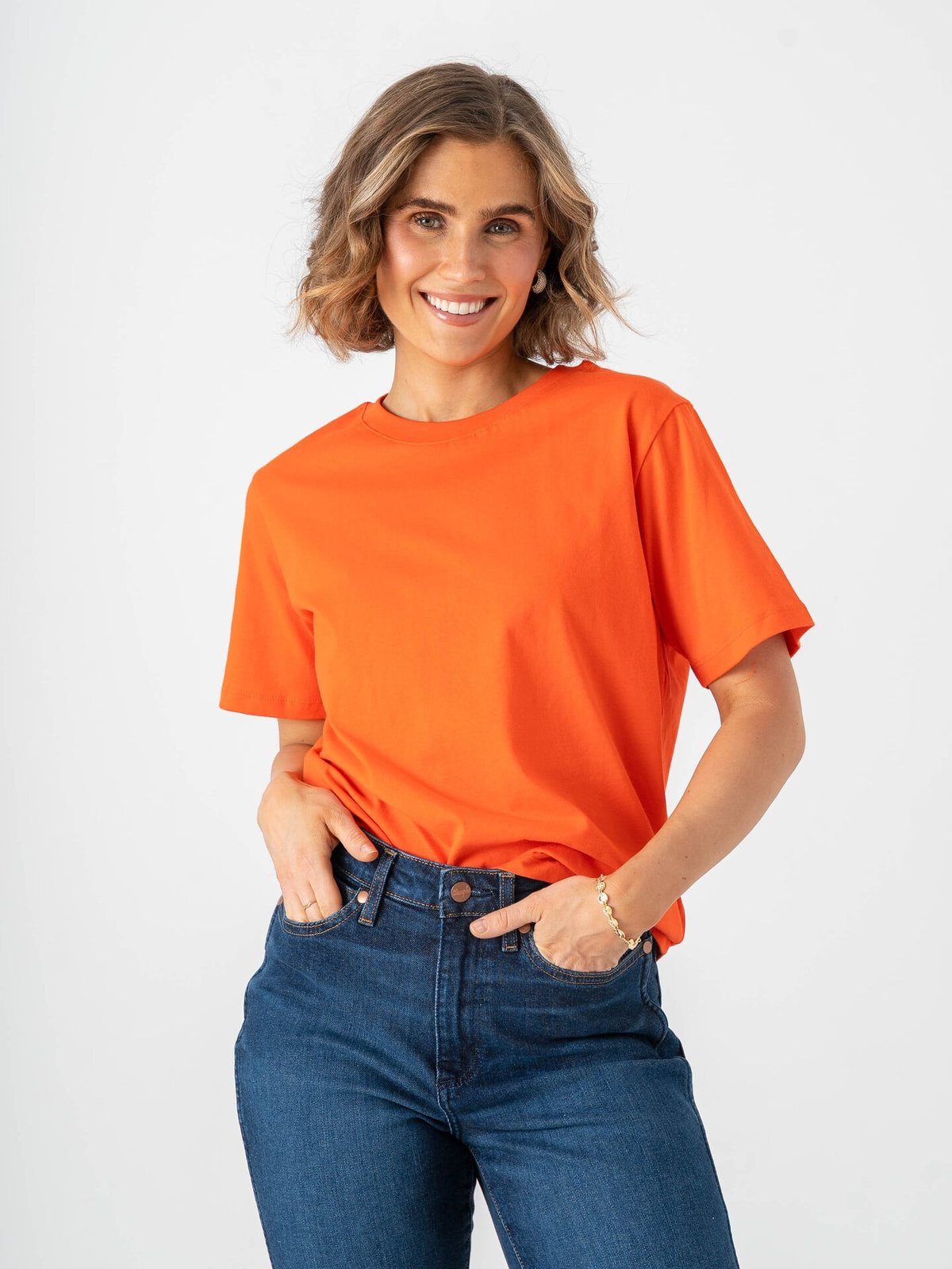 Ichi Palmer Loose Short Sleeve Fiesta