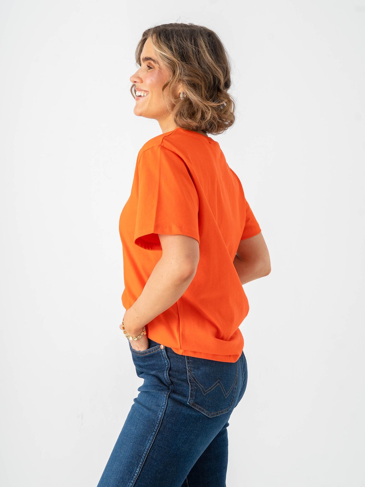 Ichi Palmer Loose Short Sleeve Fiesta