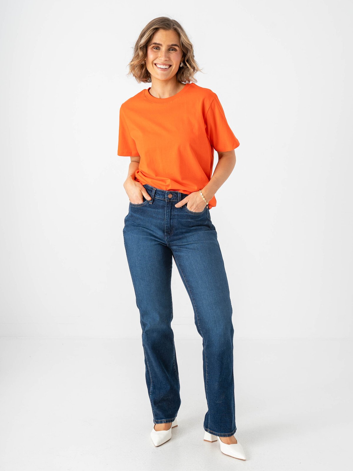 Ichi Palmer Loose Short Sleeve Fiesta