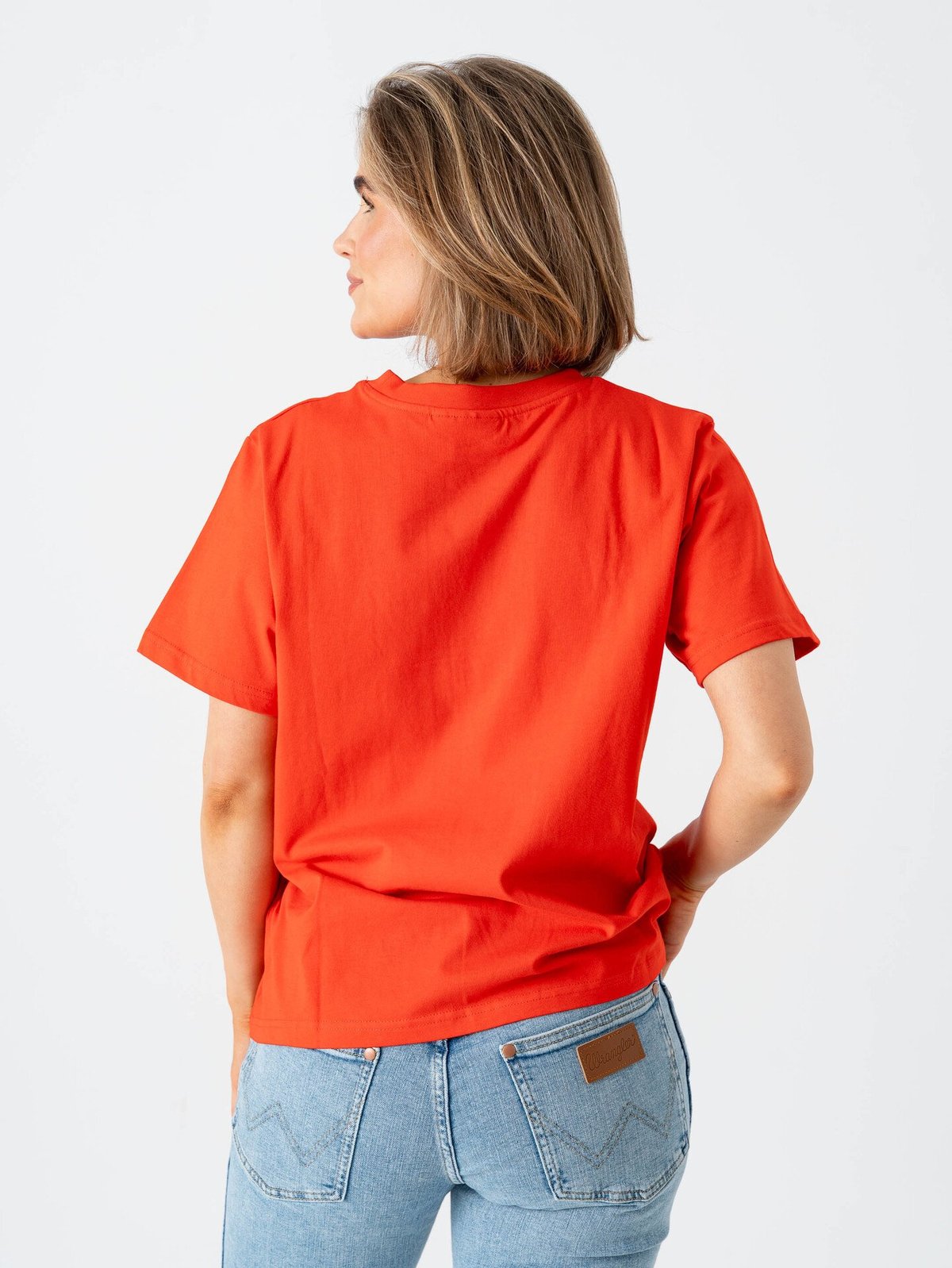Ichi Palmer Loose Short Sleeve Fiery Red