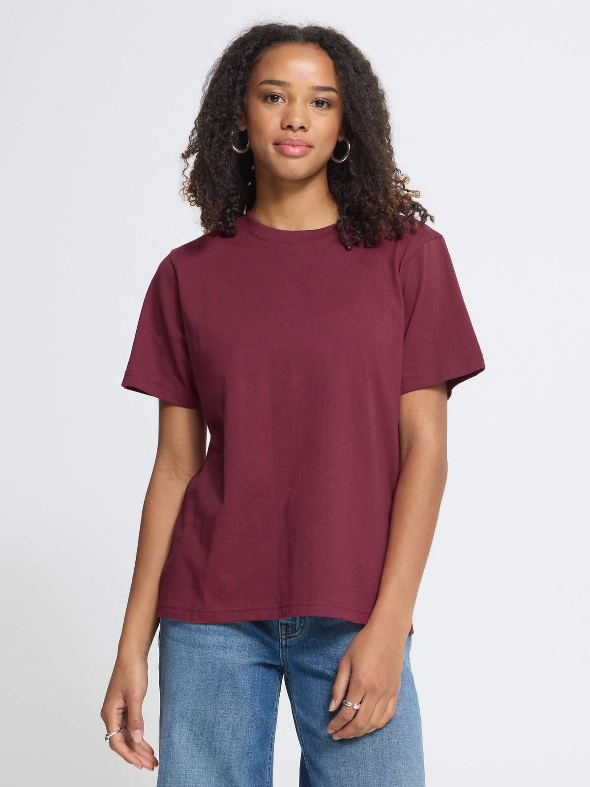 Ichi Palmer Loose Short Sleeve Rhododendron