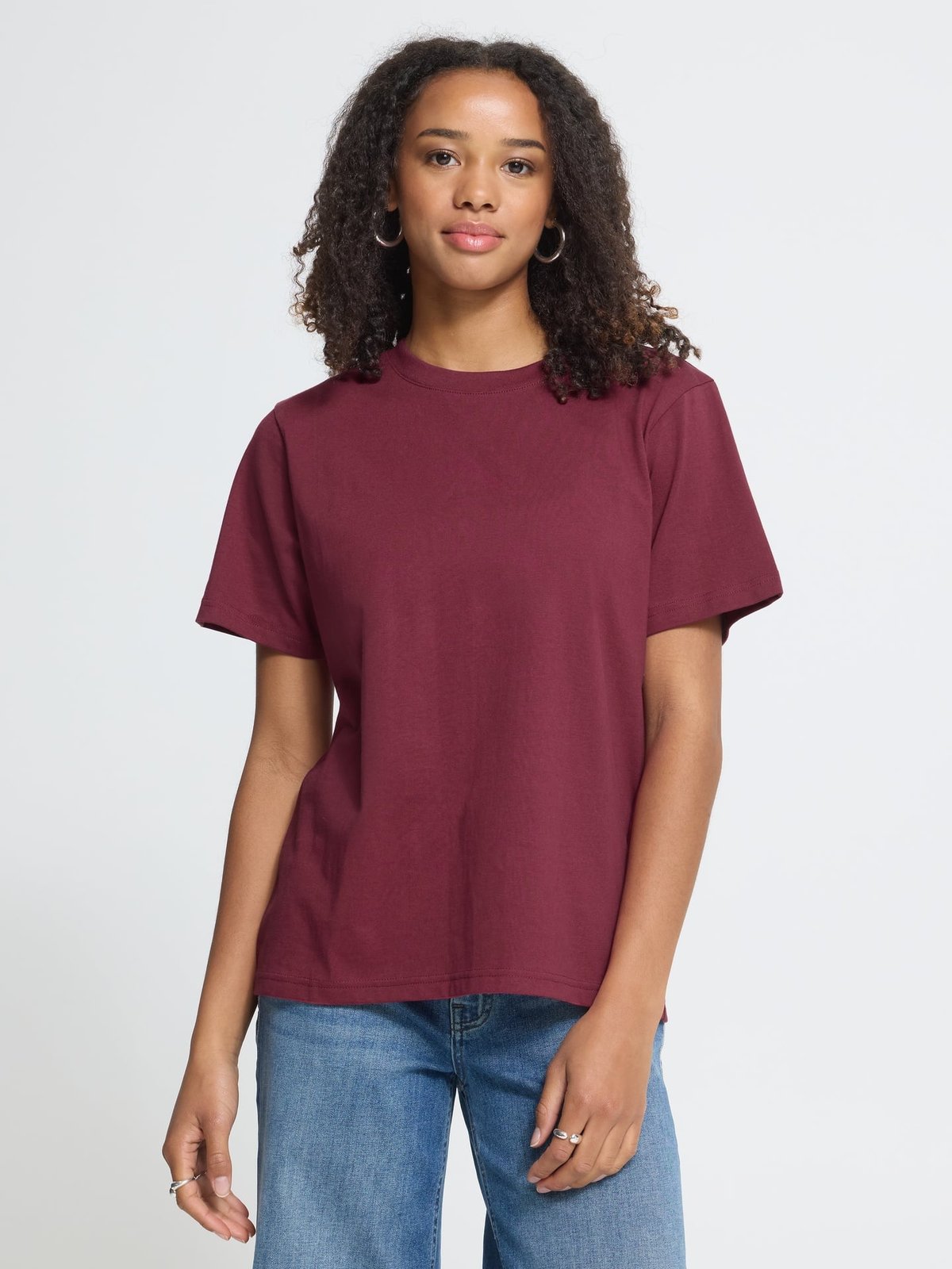 Ichi Palmer Loose Short Sleeve Rhododendron