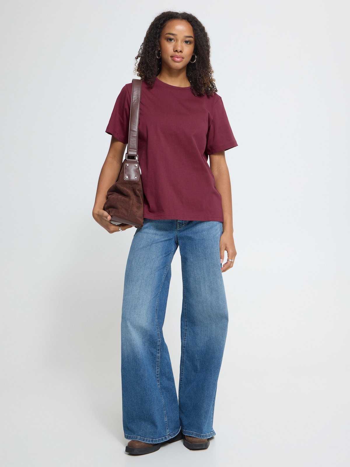 Ichi Palmer Loose Short Sleeve Rhododendron