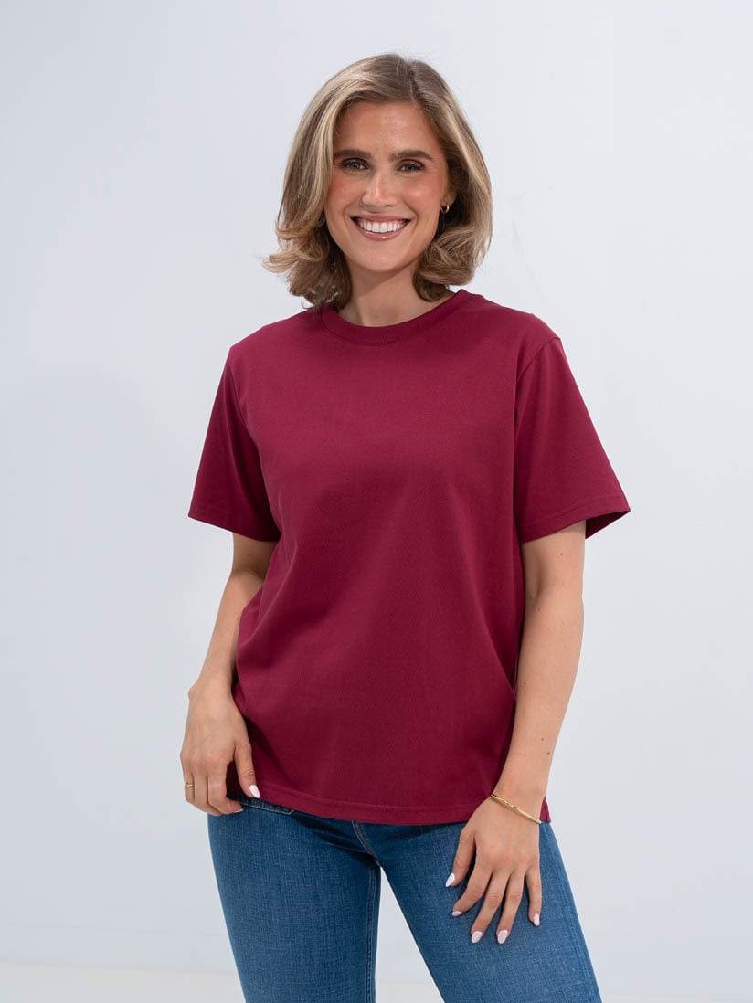 Ichi Palmer Loose Short Sleeve Rhododendron