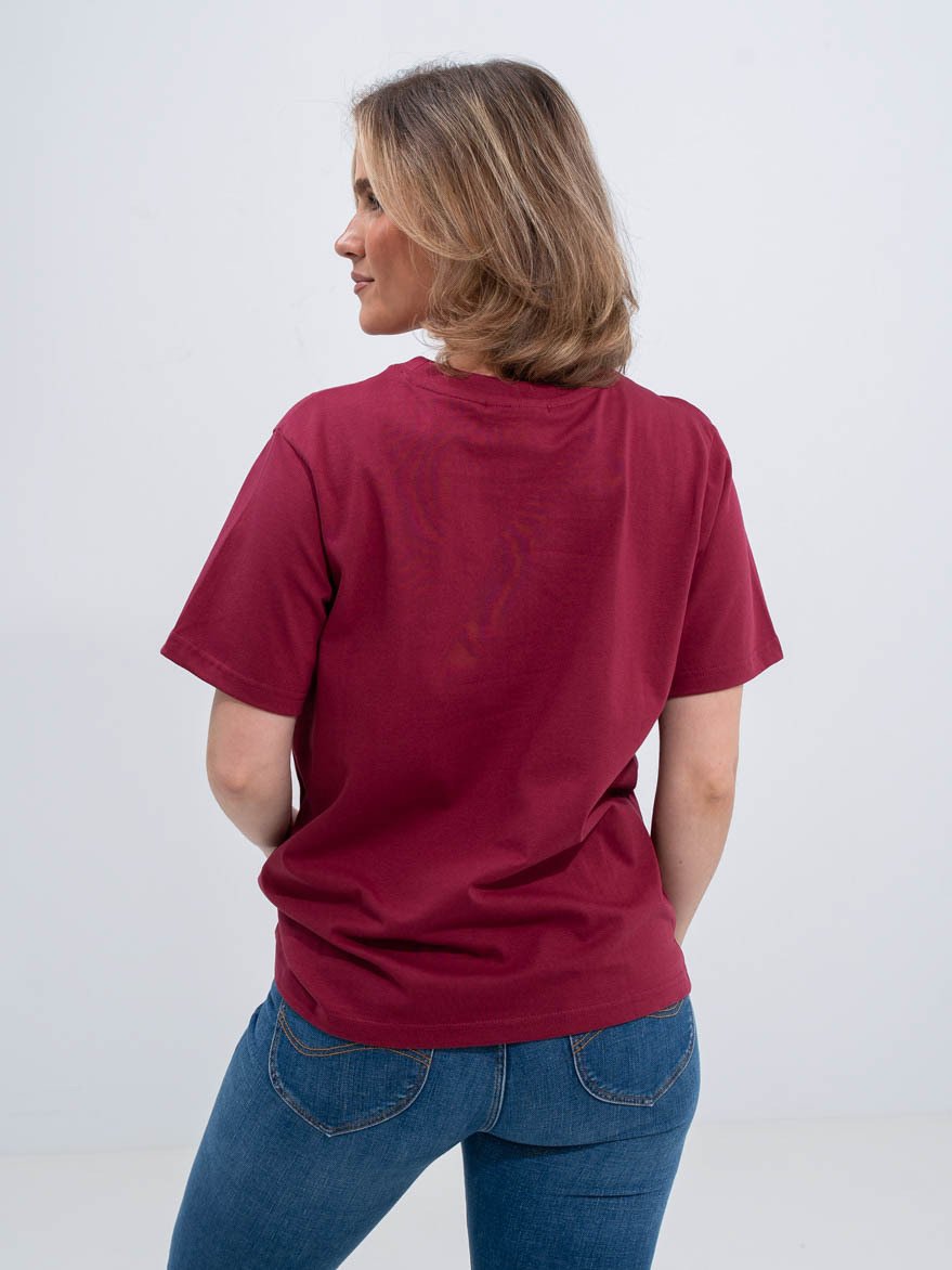 Ichi Palmer Loose Short Sleeve Rhododendron