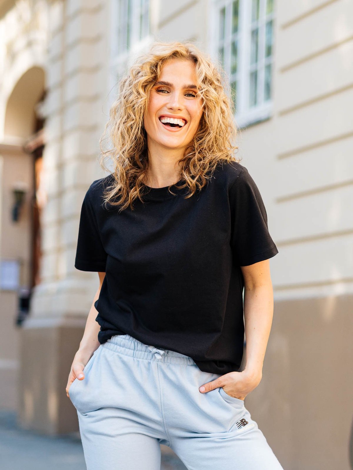 Ichi Palmer Loose Short Sleeve Black