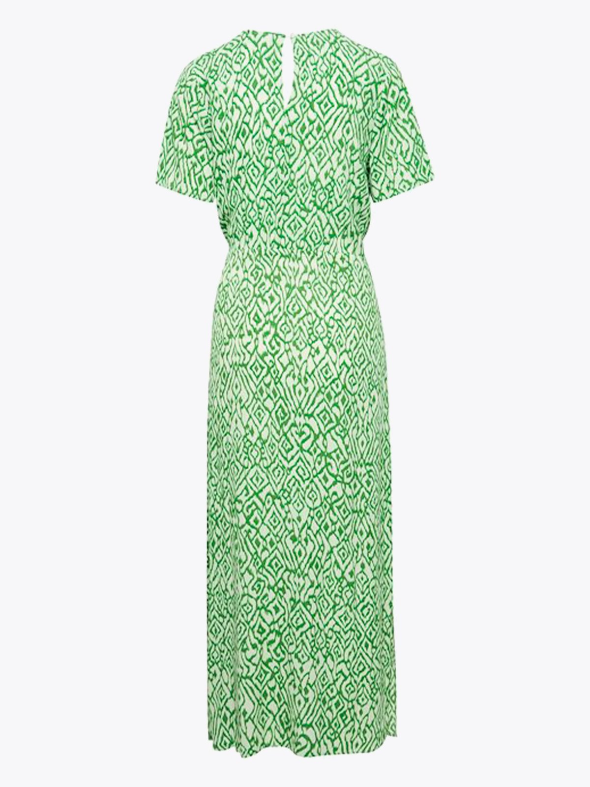 Ichi Marrakech All Over Print Dress 13 Greenbriar Ikat Print