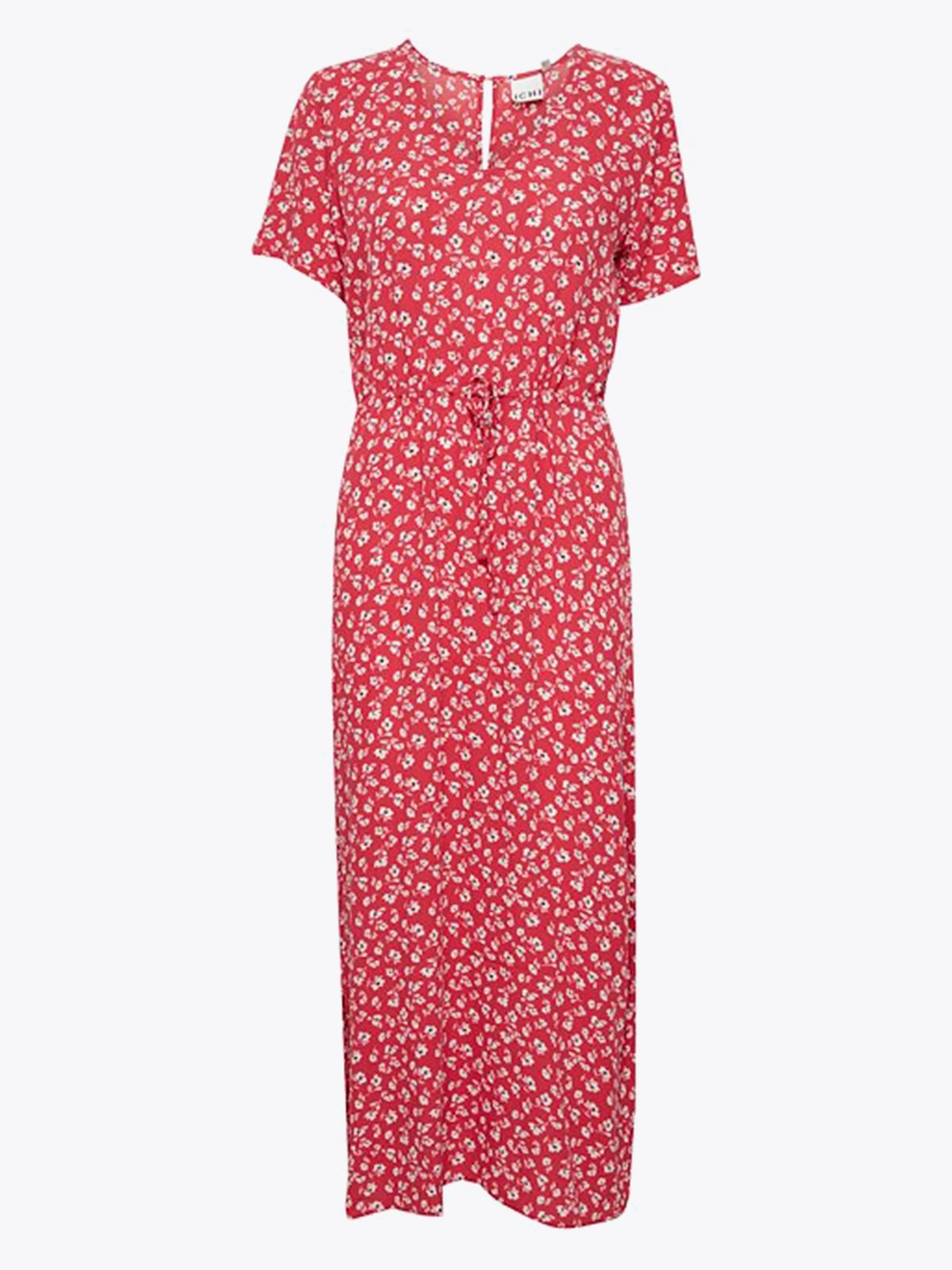 Ichi Marrakech All Over Print Dress 13 Raspberry Wine Flower