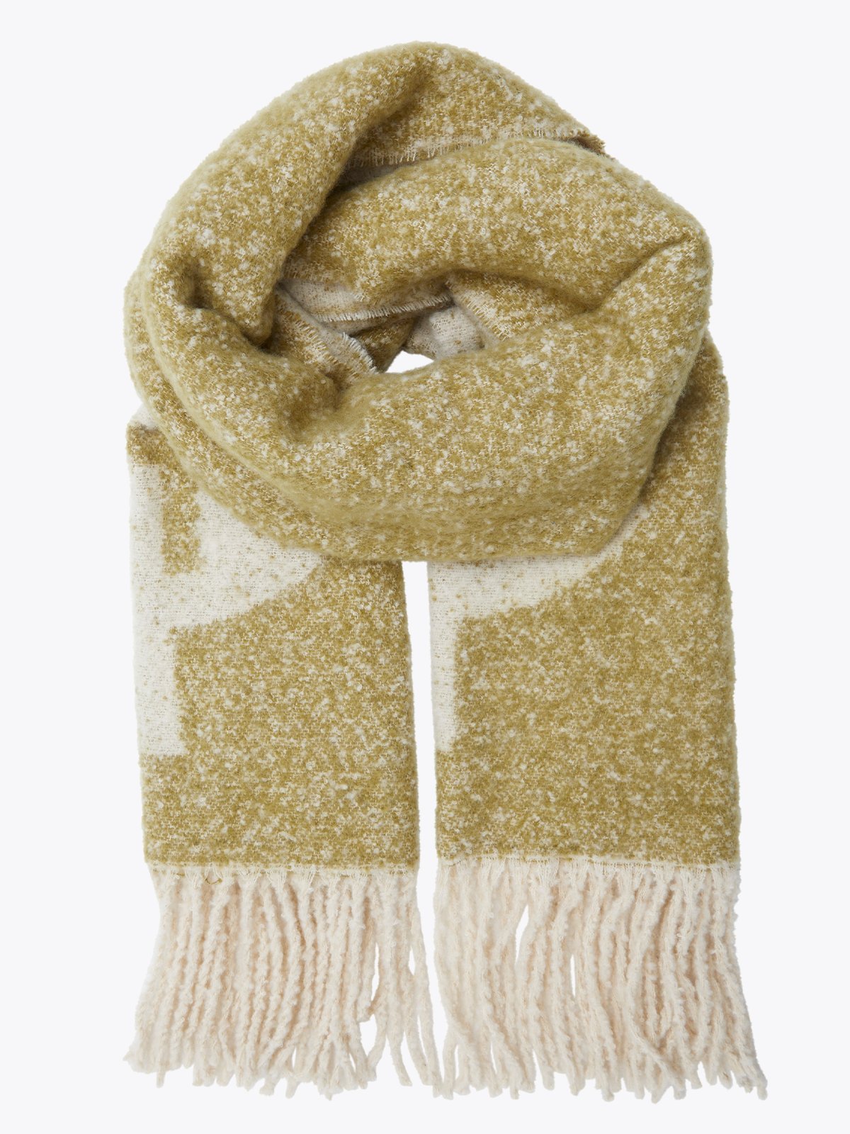 Ichi Alegina Scarf Green Moss