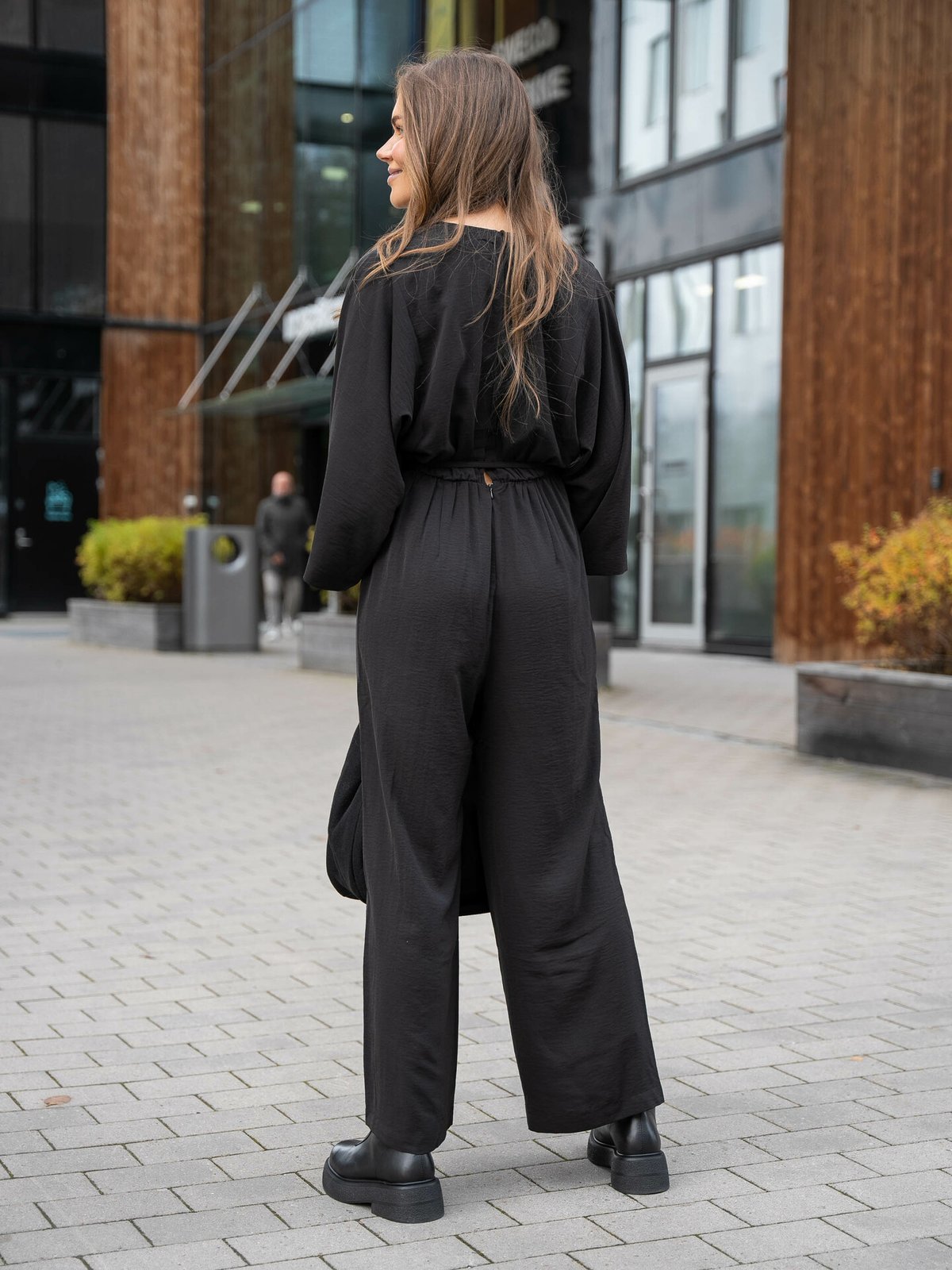 Ichi Leane Jumpsuit Black