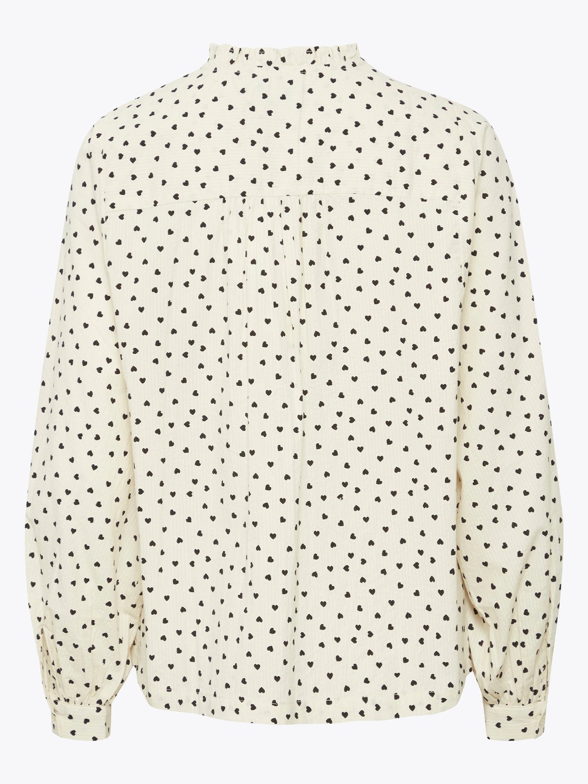 Ichi Qwin Shirt Long Sleeve Birch Heart All Over Print