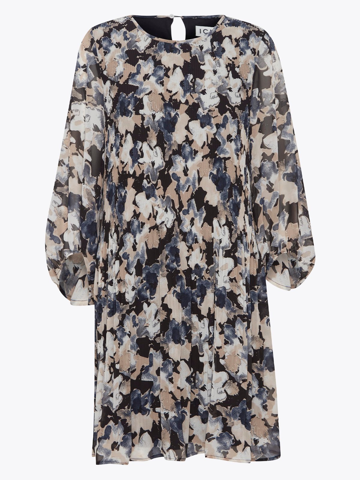 Ichi Nally Dress 8 Big Total Eclipse Flower