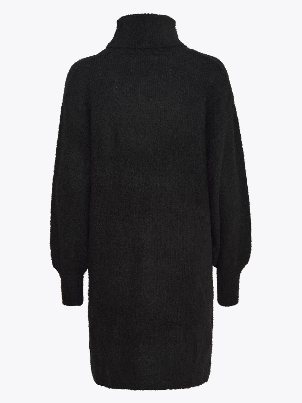 Ichi Jordan Relaxed Rollneck Dress Black