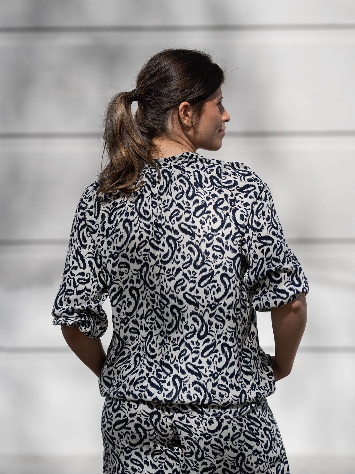 Ichi Marrakech AOP Shirt 5 Total Eclipse Paisley AOP