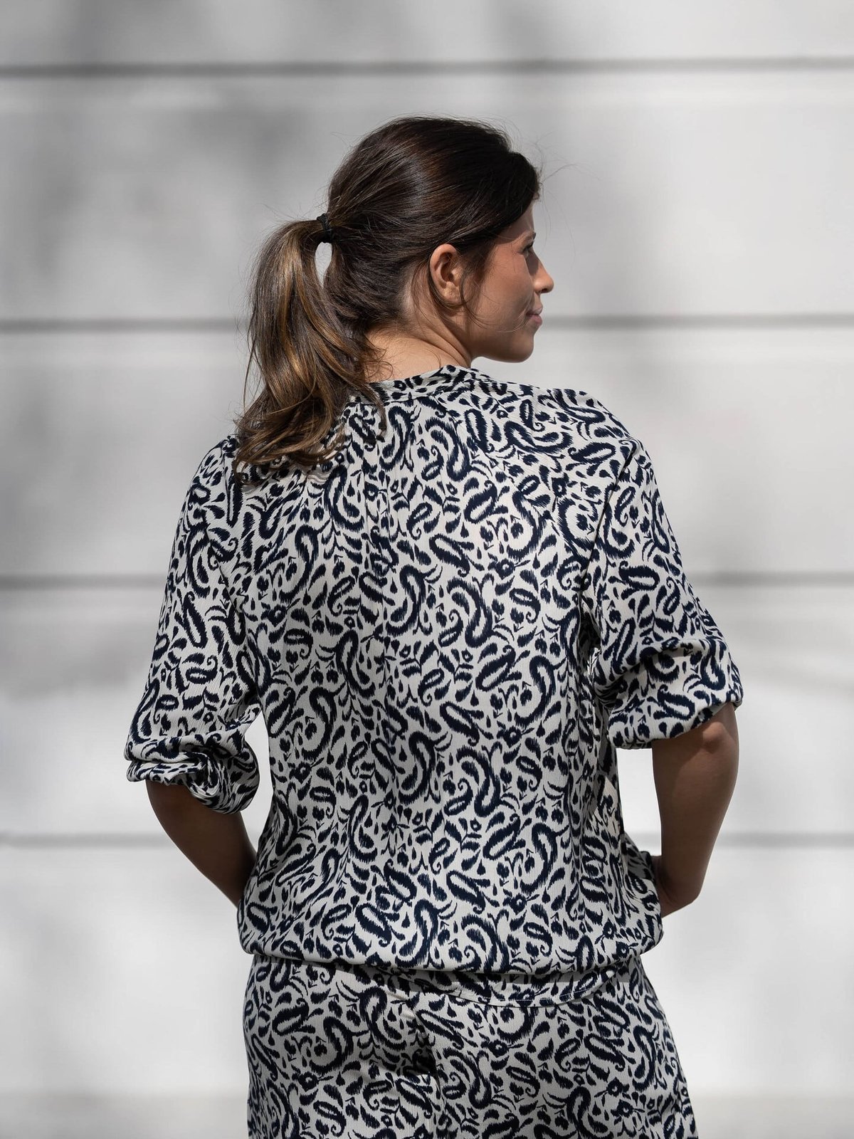 Ichi Marrakech AOP Shirt 5 Total Eclipse Paisley AOP