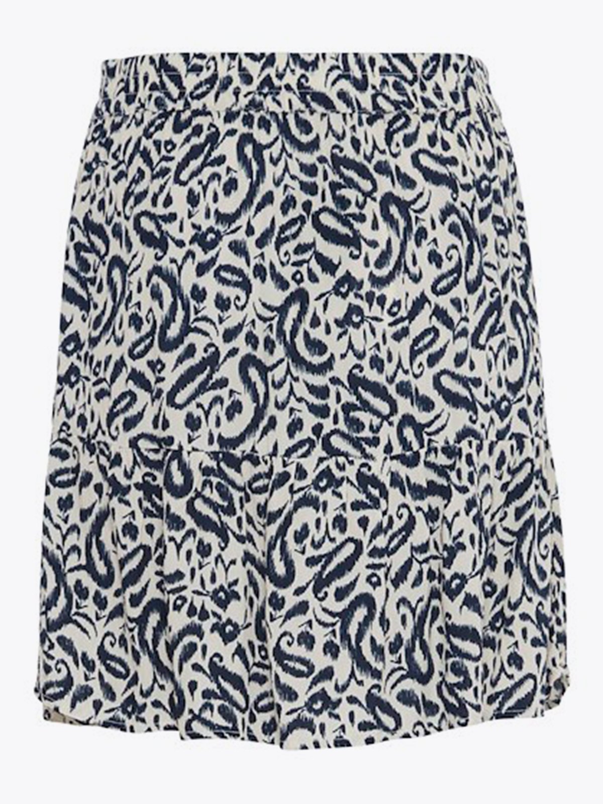 Ichi Marrakech All Over Print Skirt 9 Total Eclipse Paisley Aop