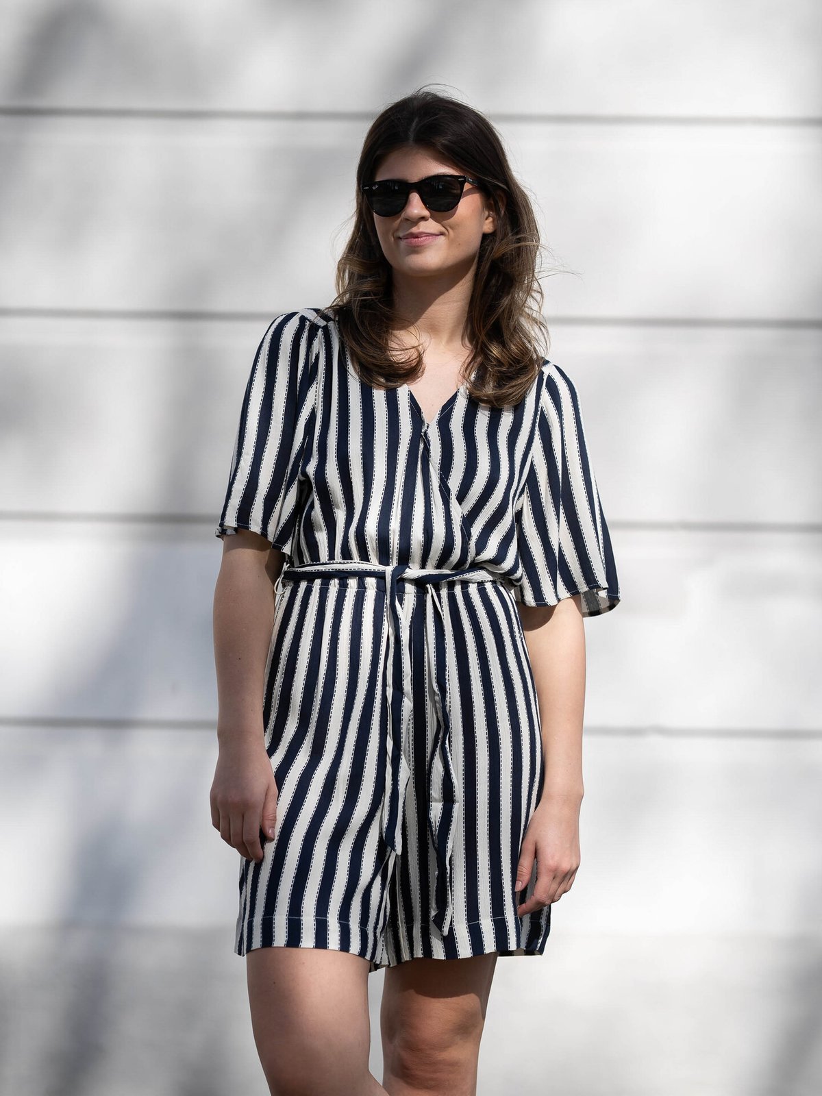 Ichi Marrakech AOP Jumpsuit 5 Total Eclipse Stripe Aop
