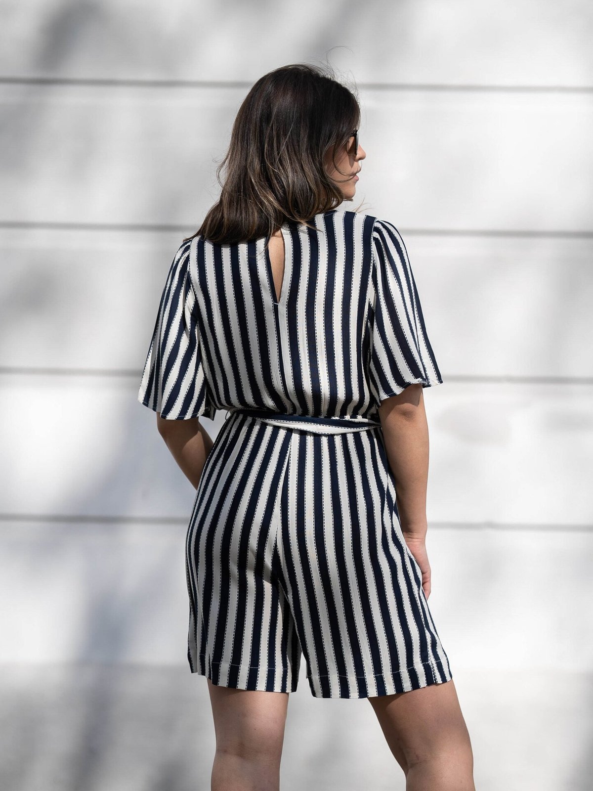 Ichi Marrakech AOP Jumpsuit 5 Total Eclipse Stripe Aop