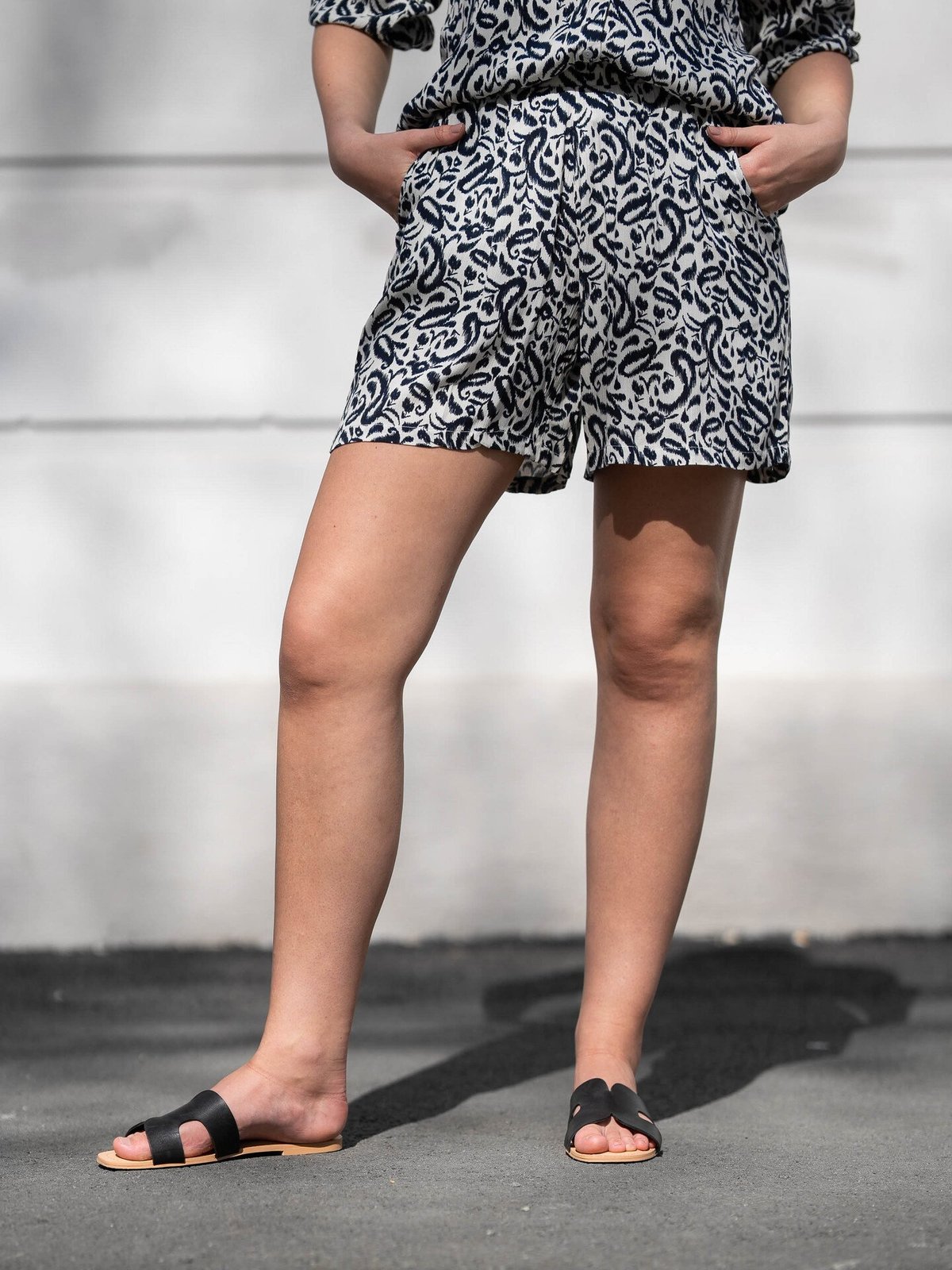 Ichi Marrakech AOP Shorts 5 Total Eclipse Paisley Aop