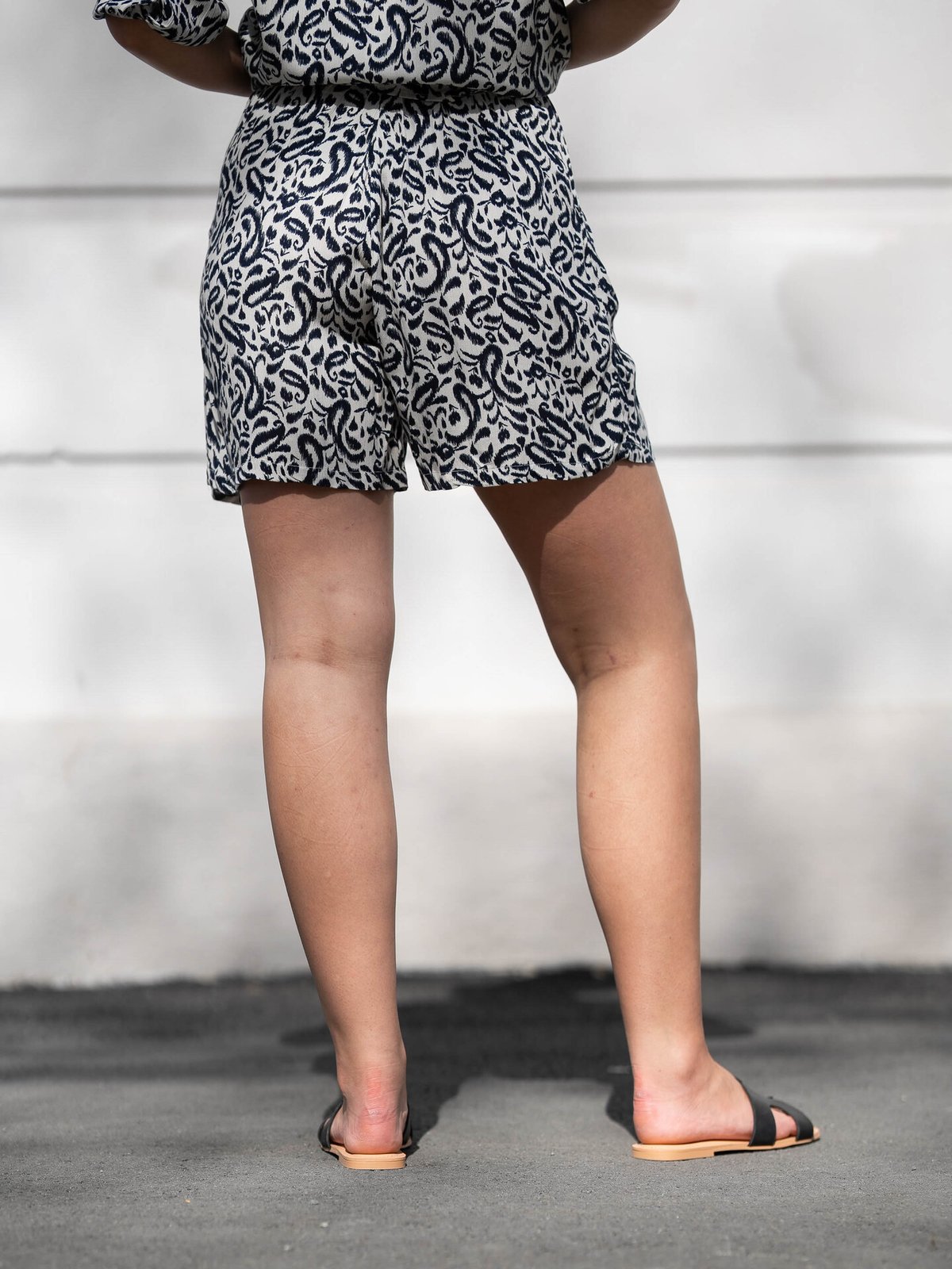 Ichi Marrakech AOP Shorts 5 Total Eclipse Paisley Aop