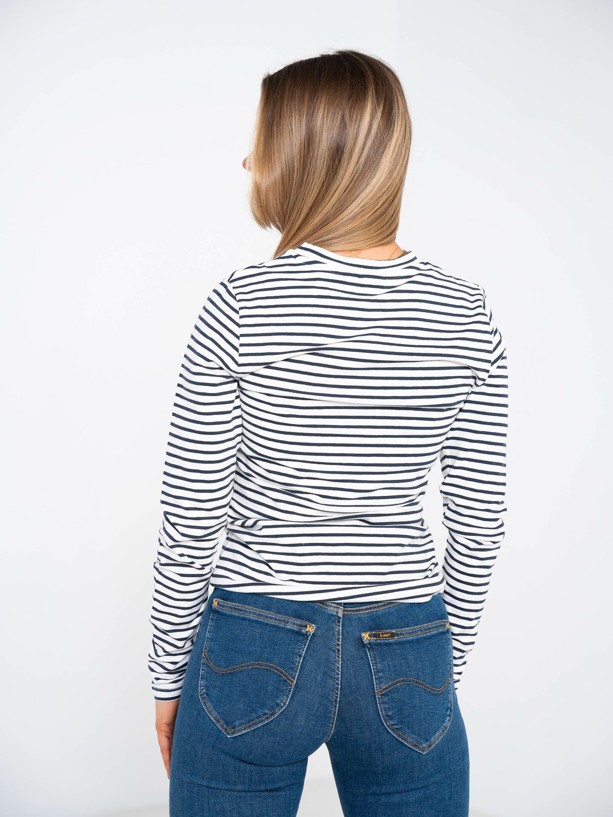Ichi Mira Long Sleeve Total Eclipse Stripe
