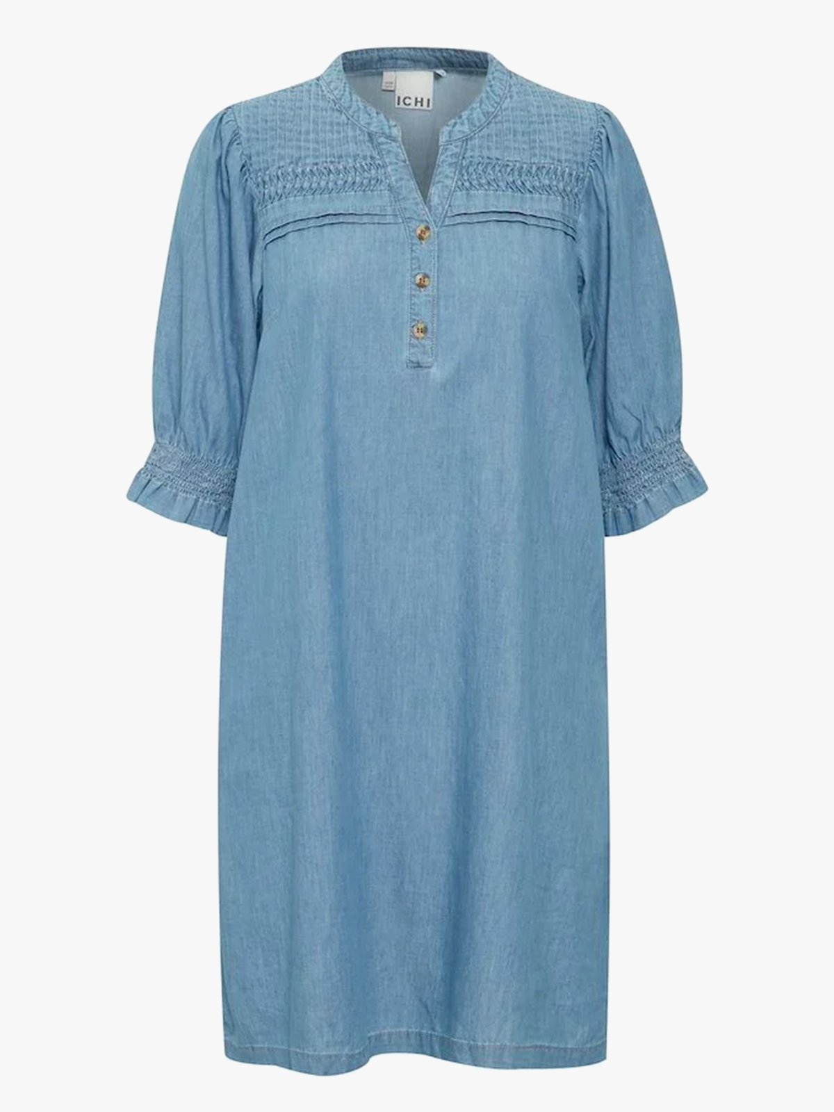 Ichi Ancey Dress Washed Blue, Denim