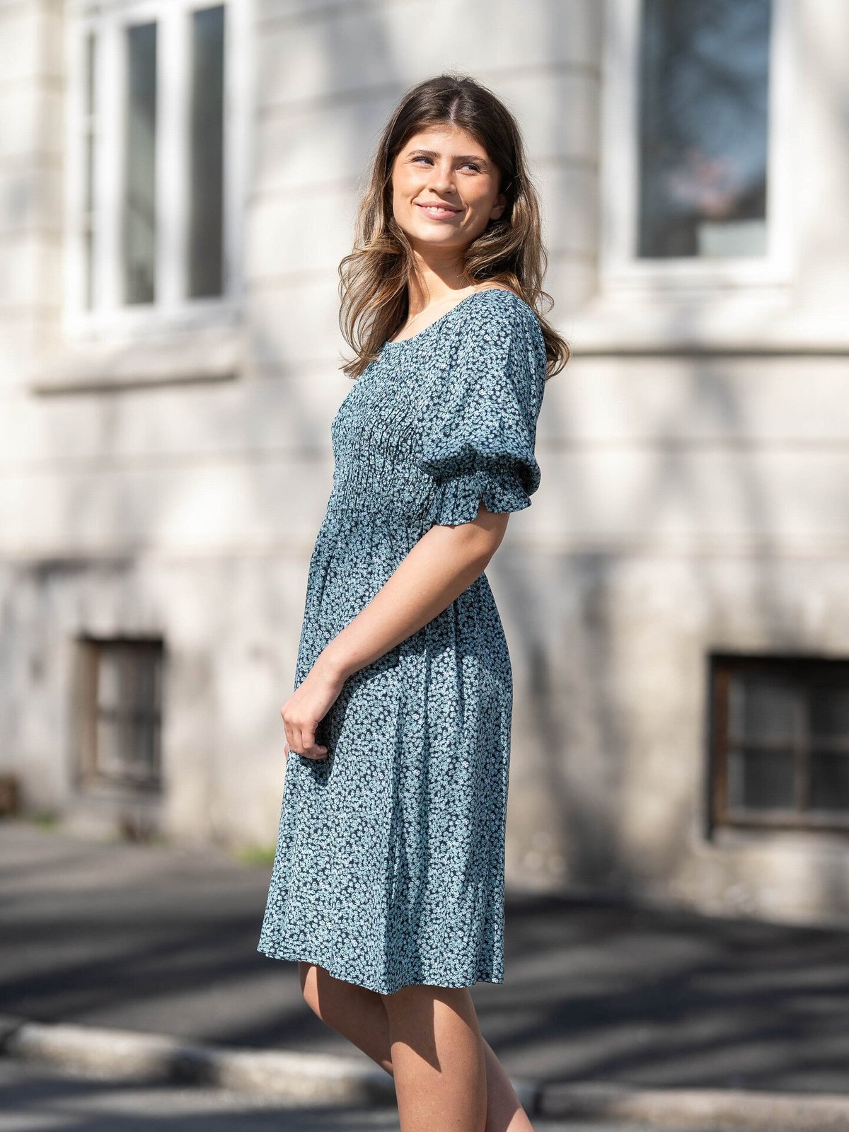 Ichi Vera Dress 33 Total Eclipse Flower AOP