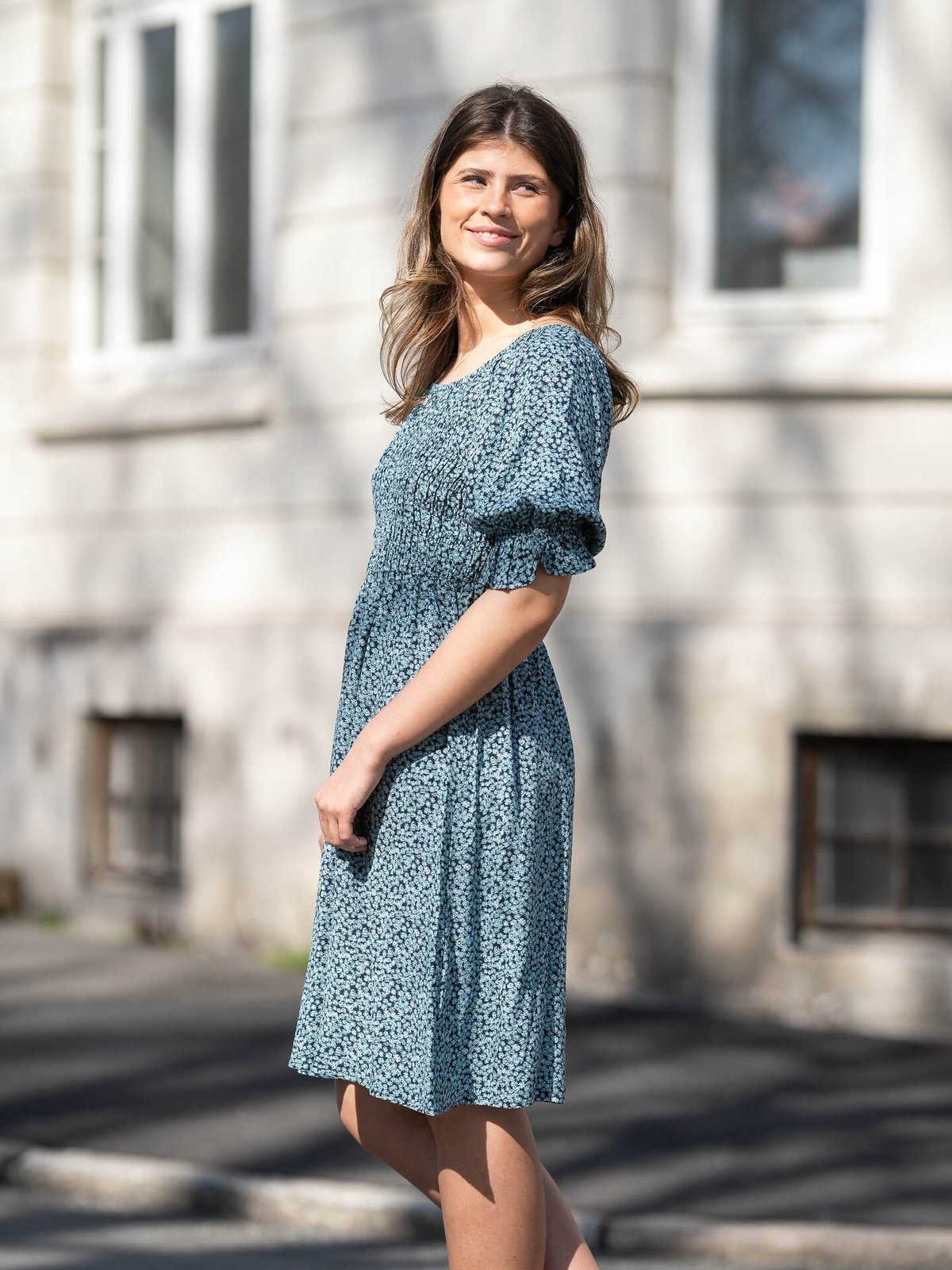 Ichi Vera Dress 33 Total Eclipse Flower AOP